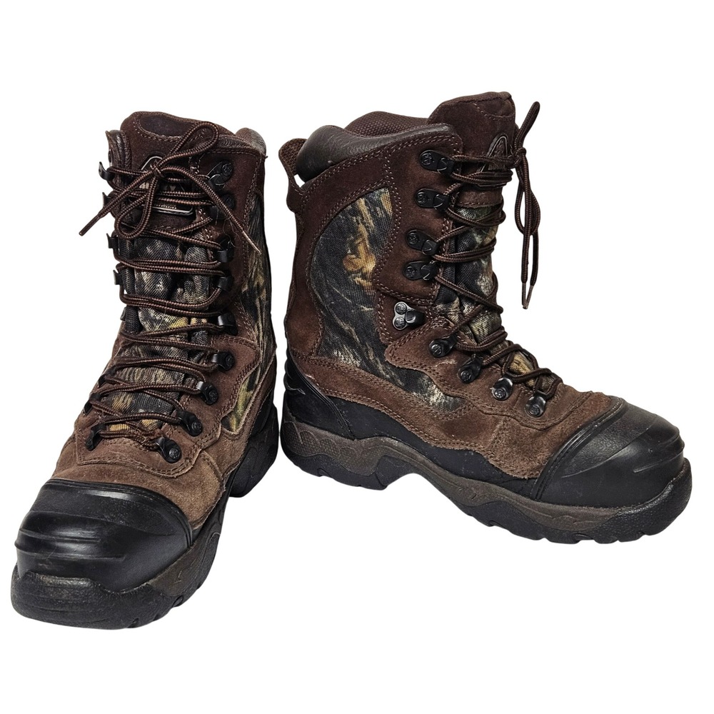 Rocky 3655 Hunting Boots Youth 7W Brown Camo 1200g Thinsulate Insulated Rugged